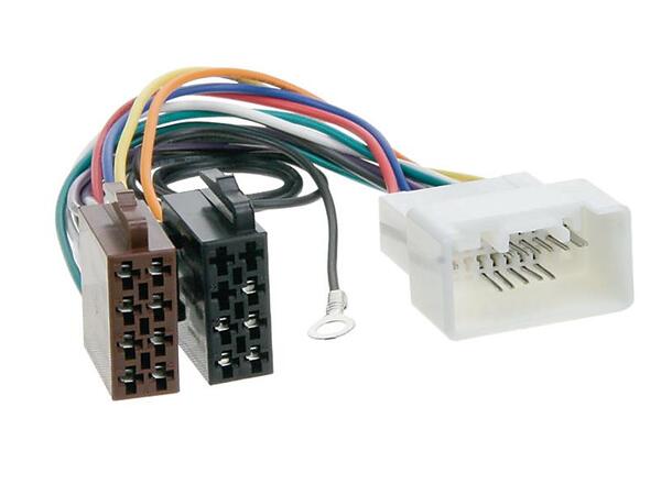 ISO-adapter Mitsubishi/Citroen/Peugeot* 4 høyt + strøm 